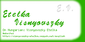 etelka visnyovszky business card